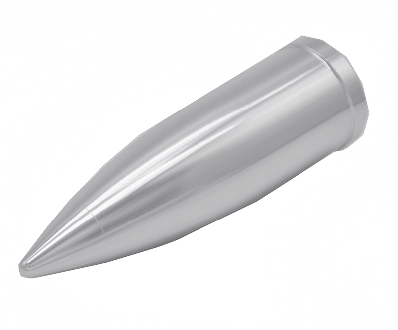 Cnc Big Bullet Shaped Cap Aluminum Fabrication